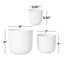 Ensemble de pots à fleurs en fer 3 pièces Magdalena-1540247050