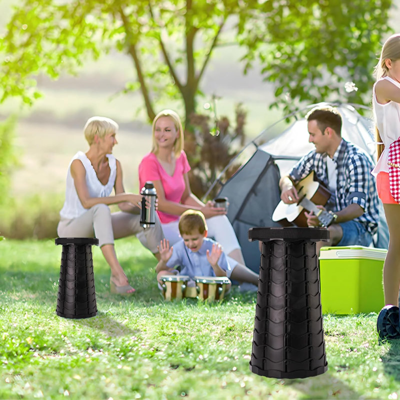 Tabouret pliable amélioré, pliable et rétractable