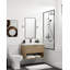 Modo 42" W Wall Mounted Single Bathroom Vanity-957272618-992109400-992109414