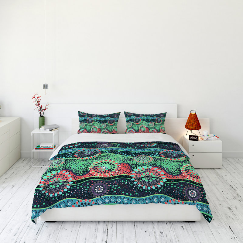 Modern & Contemporary Duvet Cover, King Duvet Cover + 2 King Shams