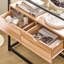 Annam 81cm Glass Top Console Table-977819445