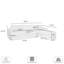 Couvercle de 123 po Canapé modulaire avec accoudoirs arrondis-805494867-805494876