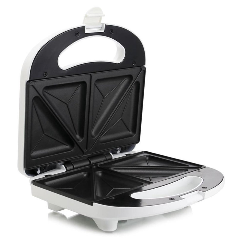 Barbecue blanc antiadhésif Better Chef - Presse électrique compacte pour sandwichs rapides
