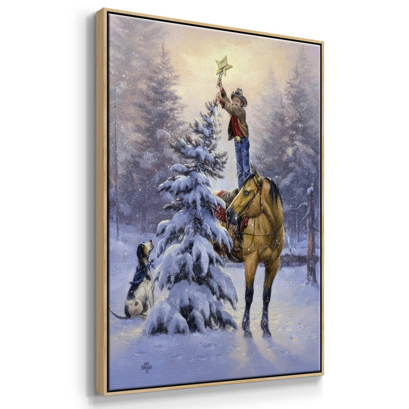 Toile tendue encadrée par l'artiste, Cadre naturel flottant, H 37 po x l 25 po x P 1,5 po