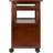 Mobile Printer Station And Organizer With Storage Drawer, Solid And Composite Wood Construction, Walnut Finish, Assembly Required