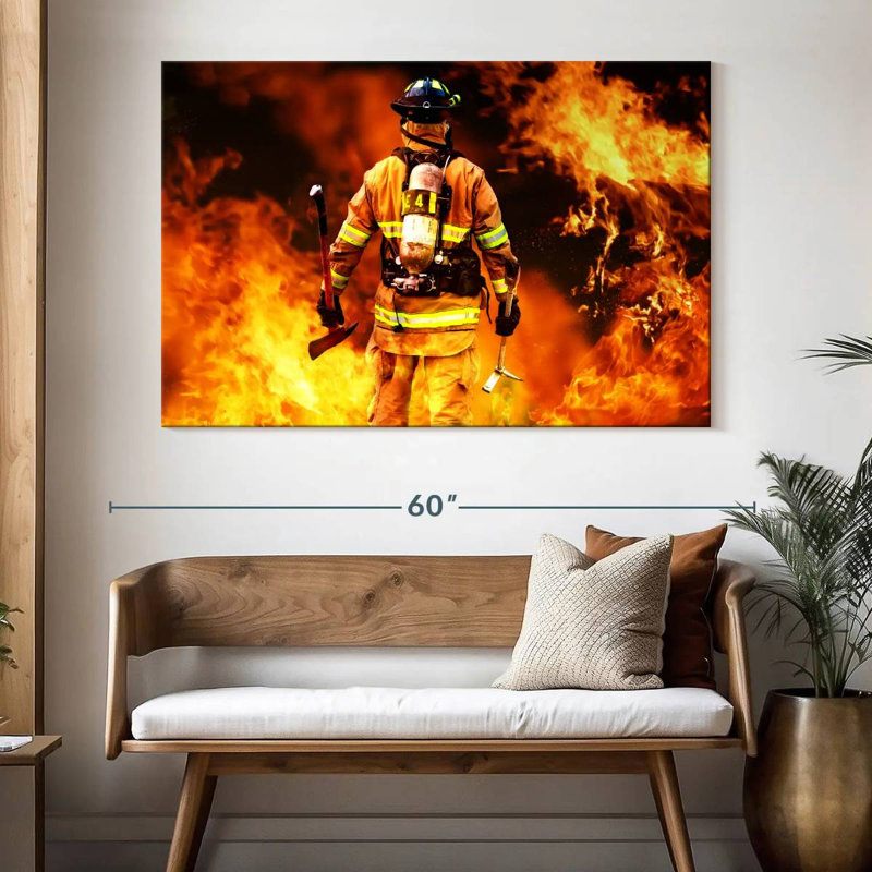 Alcaraz Firefighter, 34" H x 51" W