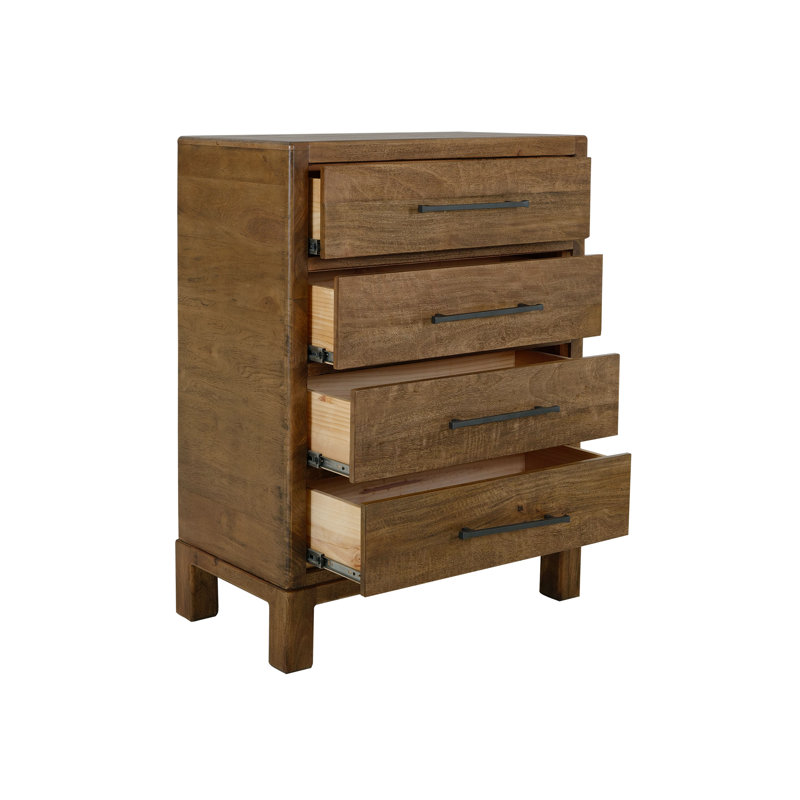 Commode 4 tiroirs, Brun