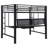 Ranier Black Full Workstation Loft Bed