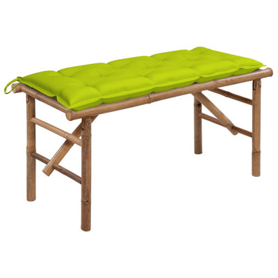 Banc de jardin en rotin / bambou Wingert