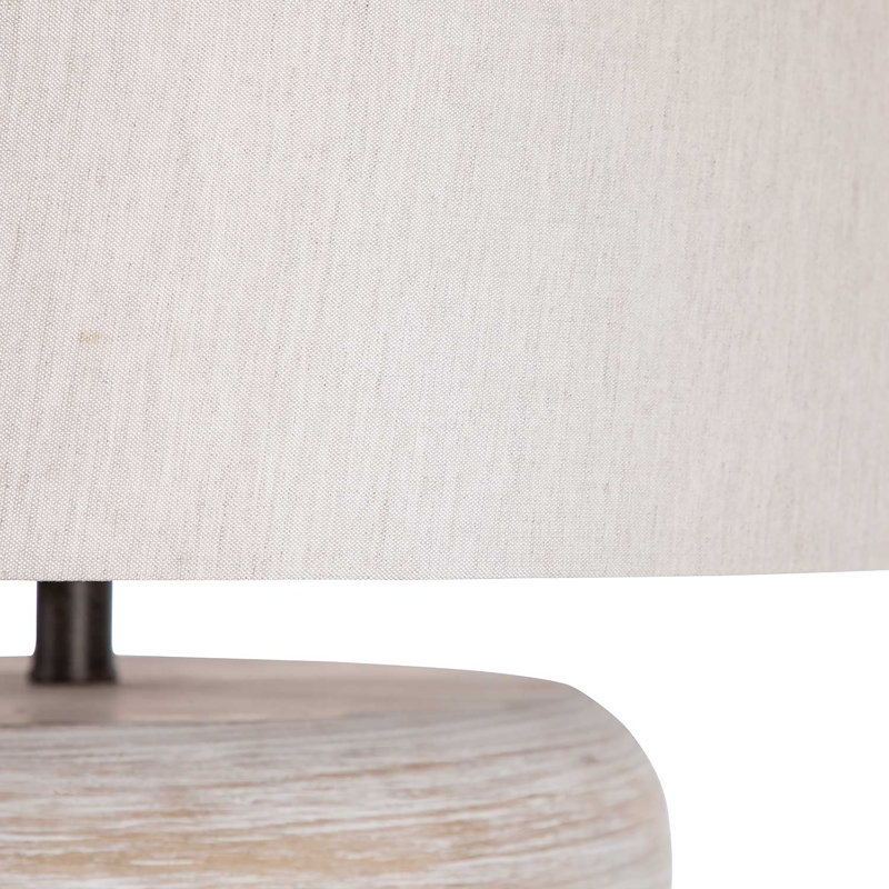 Claudius Table Lamp, Light Washed