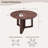 47" Round Dining Table For 6 With Triangular Structure Pedestal Stable Base, Circle Kitchen Tables For Dining Room, Kitchen-1903093435
