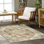 Tapis oriental en chenille de coton d'aspect crème rétro beige Pender-681768208
