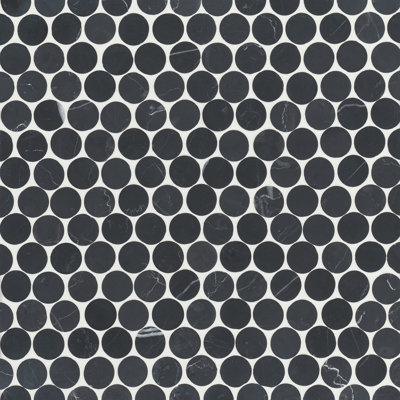 Carreau de mosaïque rond Monet