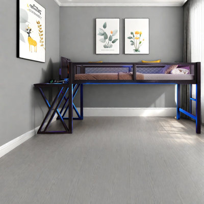 Space Saving Beds, Twin Xl Metal Mdf Gaming Loft Bed, Modern Dorm Home