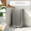 Grande poubelle de cuisine en acier inoxydable 19 gallons avec couvercle à fermeture douce et rebord à collerette-106273490