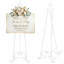 Support de chevalet en métal blanc, présentoir de plancher réglable de 63 pouces pour affiches de mariage, encadrement décoratif, 17,7 x 17,7 x 63 po-131339400