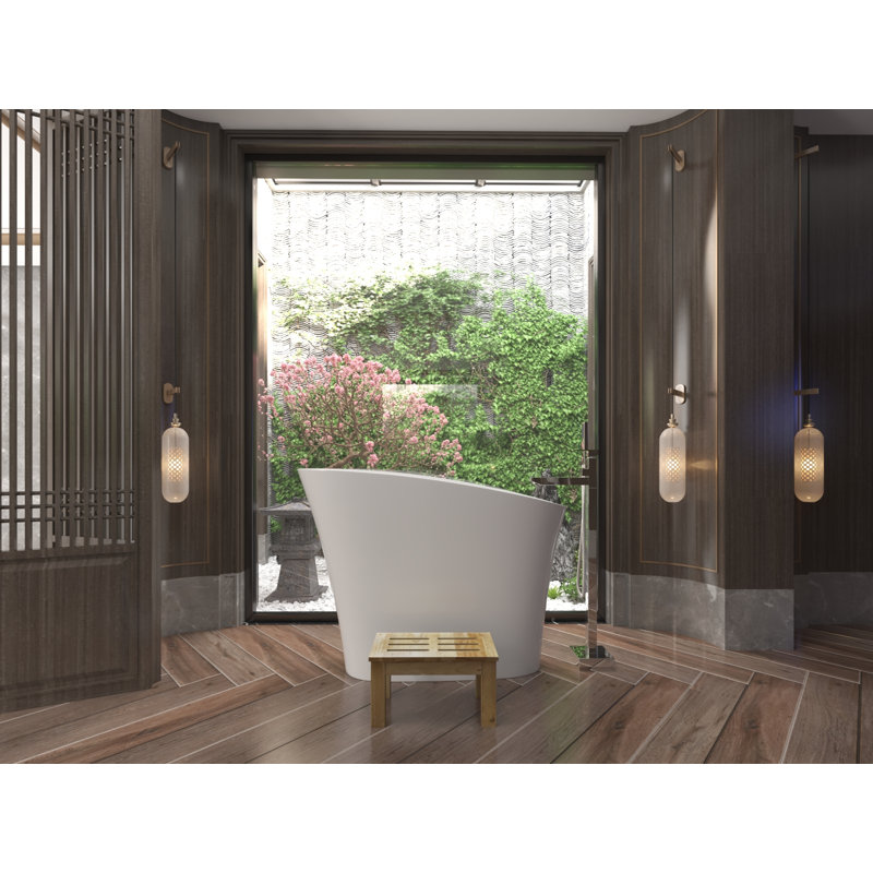 Baignoire profonde 47 "à trempage profond japonais, Blanc