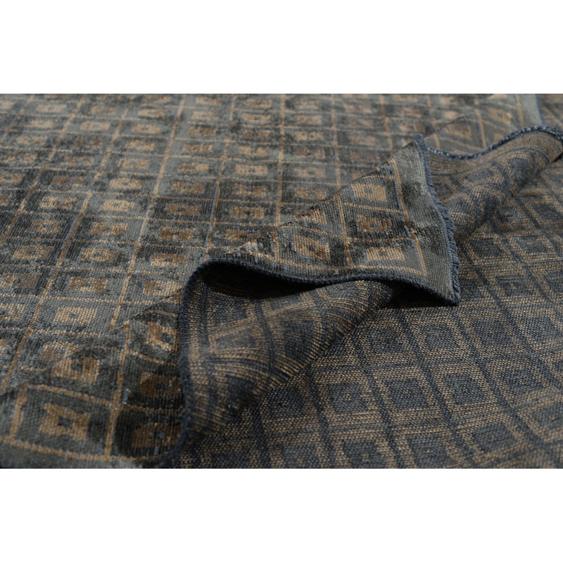 Tapis gris anthracite / brun Rapture, Rectangle 7 pi 10 po x 11 pi 2 po