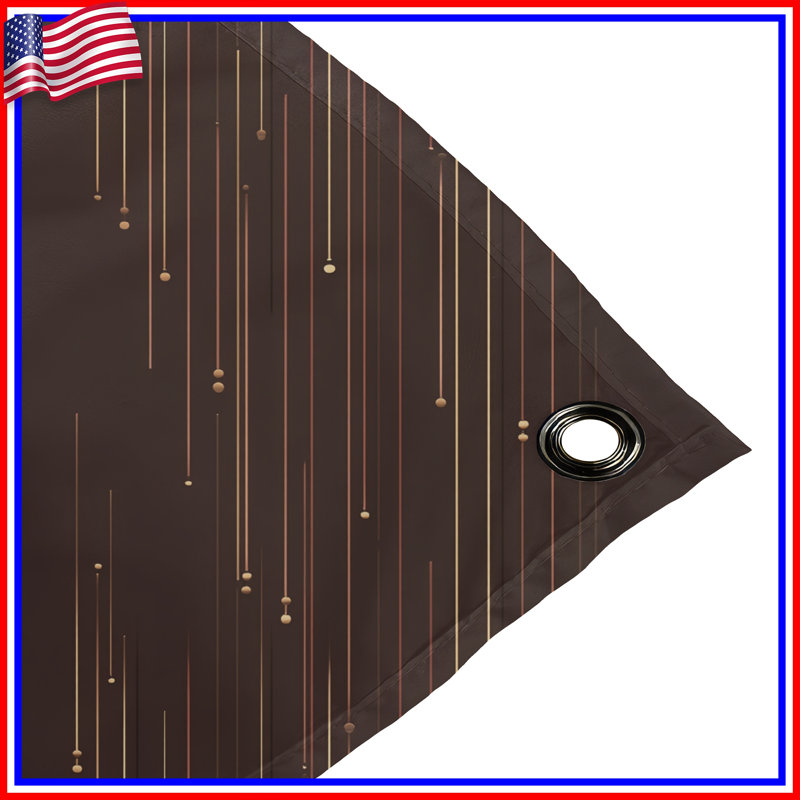 Tapisserie murale «Lines» - Décoration murale abstraite, 104in H x88 with 4 Grommets