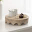Plateau de service rond en bois Nara