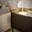 Tovi bedside table single door 50 cm white Lindberg oak-32658766