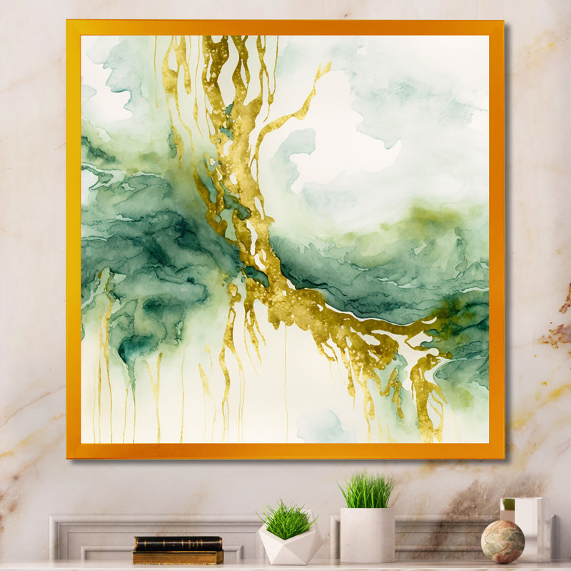 «Awakenings In Spanish Moss V», reproduction sur toile, L 16 po x H 16 po, Toile avec cadre photo doré