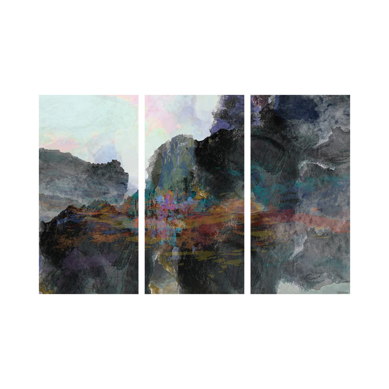 Interlude III - ensemble d'art mural sur toile tendue (ensemble de 3)