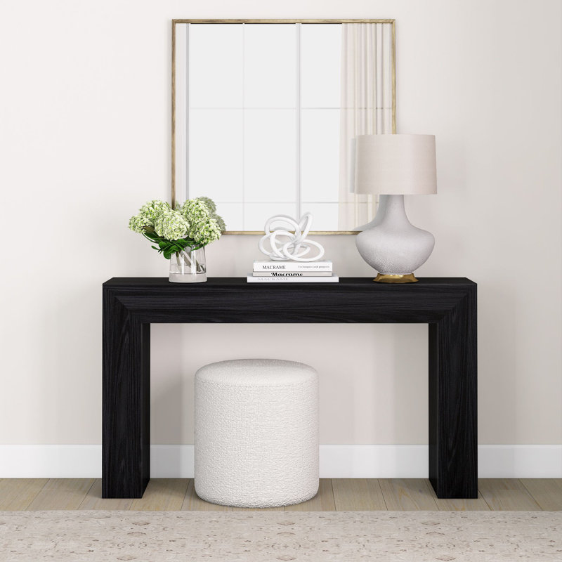 Jesleen Grande Console Table, Black, 32" H x 56" W x 12" D