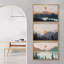 «Woodland Nursery Decor Sunrise Pastel Mountain River Nature Landscape», 3 pièces-100136151-100136147