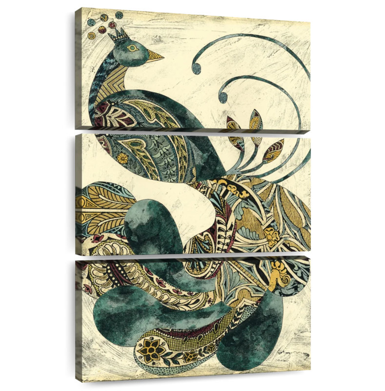Brampt Royal Peacock I, 38" H x 24" W