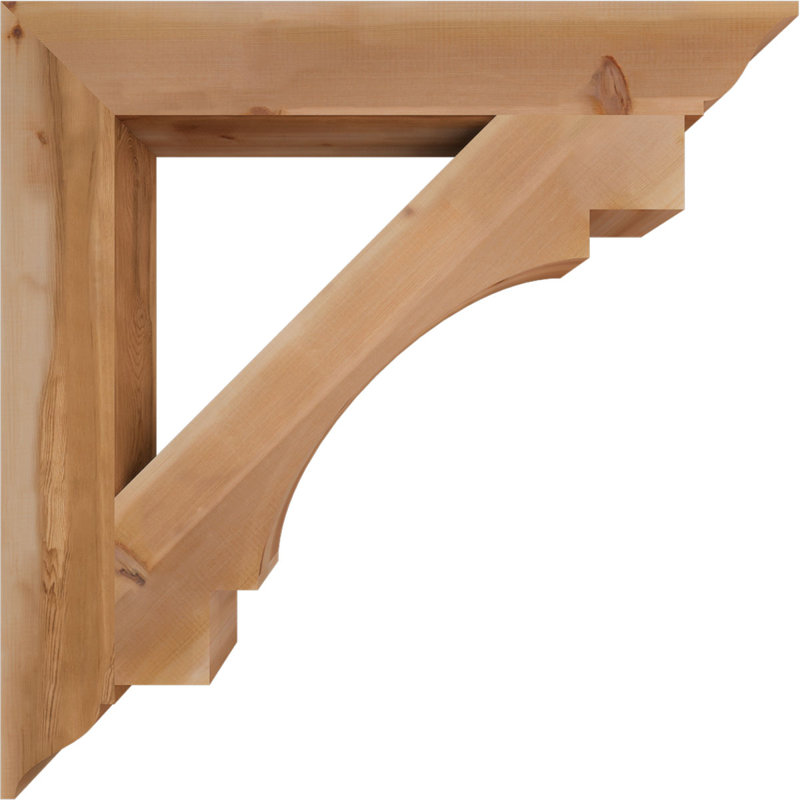 Support traditionnel lisse l 5 5 po x P 42 po x H 42 po, cèdre rouge de l'Ouest, H 42 po x l 5,5 po x P 42 po