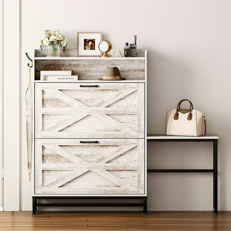 Armoire à chaussures, armoire à chaussures d'entrée de maison, armoire de rangement pour balcon d'entrée, étagère à chaussures de grande capacité