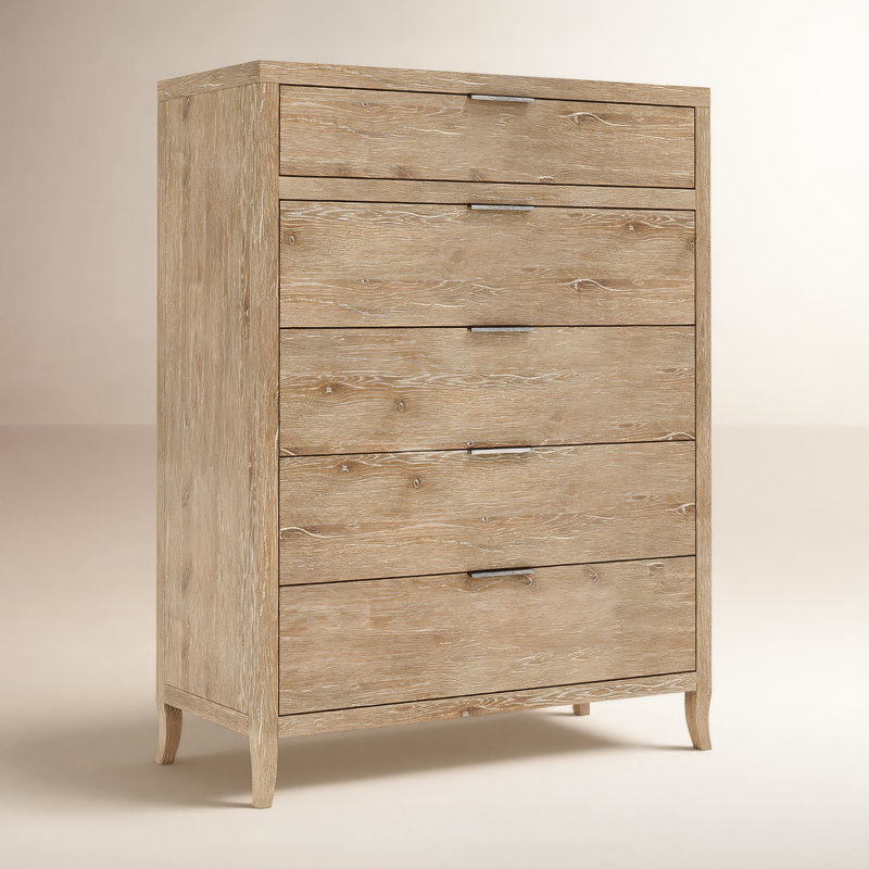 Bernhardt Tribeca Tall Drawer Chest, Bar Pulls, Aurum