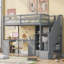 Lit mezzanine 4 tiroirs avec bureau intégré Gillianne par Harriet Bee-417761182