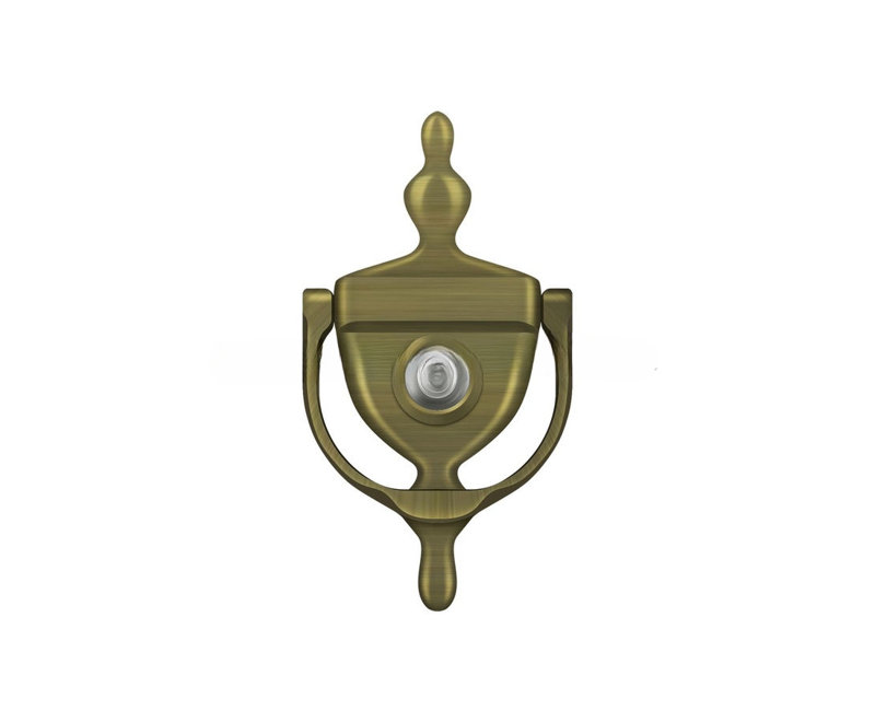 2E6C2DD29B6F4C82A8B4CB4E360B1C8F Door Knocker-Viewer; Antique Brass Finish, Antique Brass