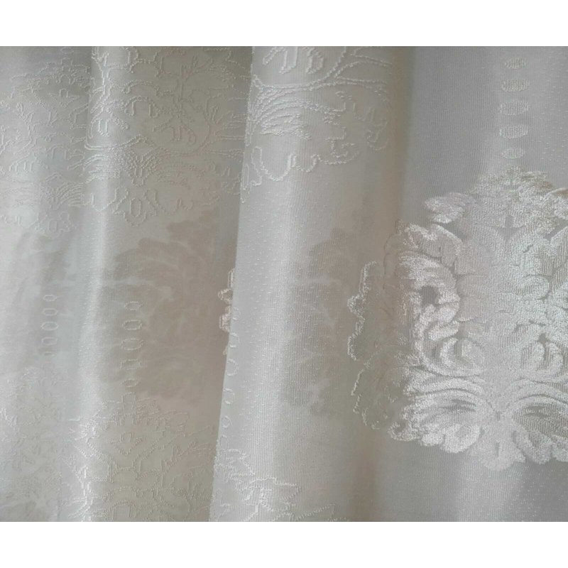 Hughesville Semi Sheer Curtain Single Panel, 140 W x 229 D cm, Beige