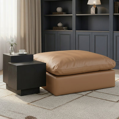Repose-pieds standard en cuir végétalien standard de 40 po Hirrah