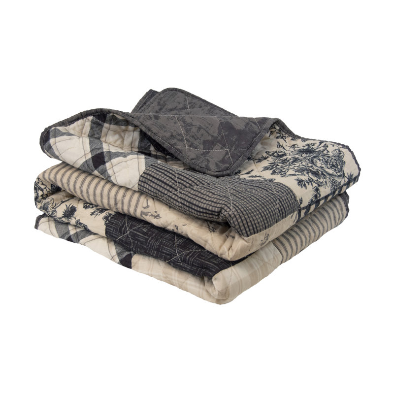 Donna Sharp Augusta Pieced Cotton Quilted Throw