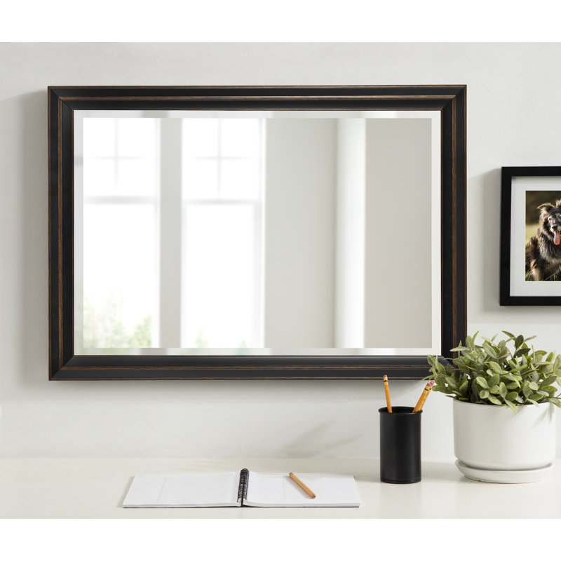 Ammanda Whitley Framed Rectangle Wall Mirror, 33.97" x 24", White