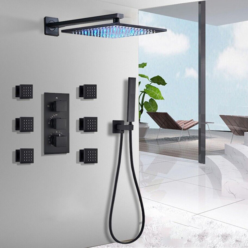 Système de douche complet avec valve brute