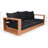 Tulum 87'' Wide Teak Patio Sofa with Cushions-86504299