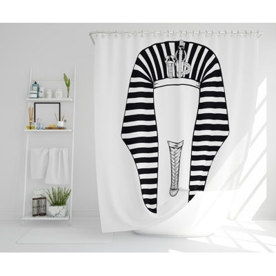 Skammel Polyester Shower Curtain Set