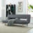 Full 69'' Faux Leather Convertible Sofa