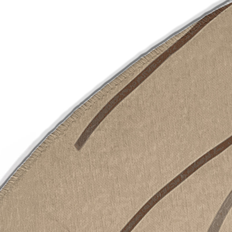 Tapis à motif entrelacé intérieur et extérieur, Rond 5 pi