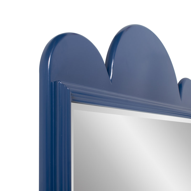 Miroir Scalloped Colony, Bleu colonial