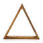 Tablette flottante triangulaire en bois massif 8 pièces Carol