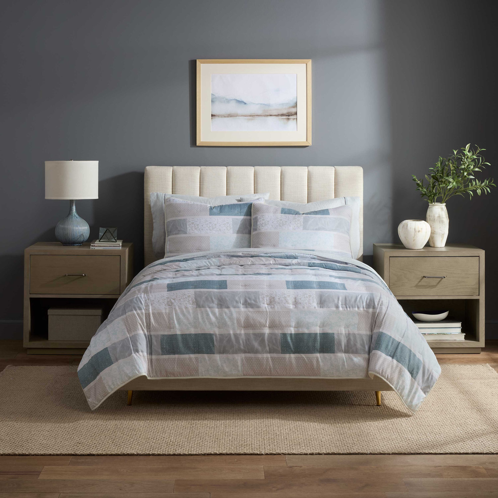 Martex Arcadia Arcadia Quilt Set, Twin Quilt + 1 Standard Sham