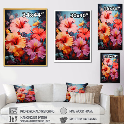 Biondi Hibiscus Hibiscus Harmony II sur toile