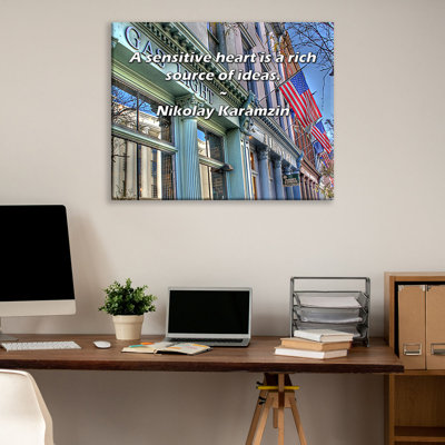 Artsy Quote By Nikolay Karamzin Gallery Wrapped Canvas