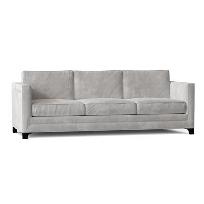 Canapé à accoudoirs carrés en mélange de polyester 95 po Manhattan avec coussins réversibles Manhattan